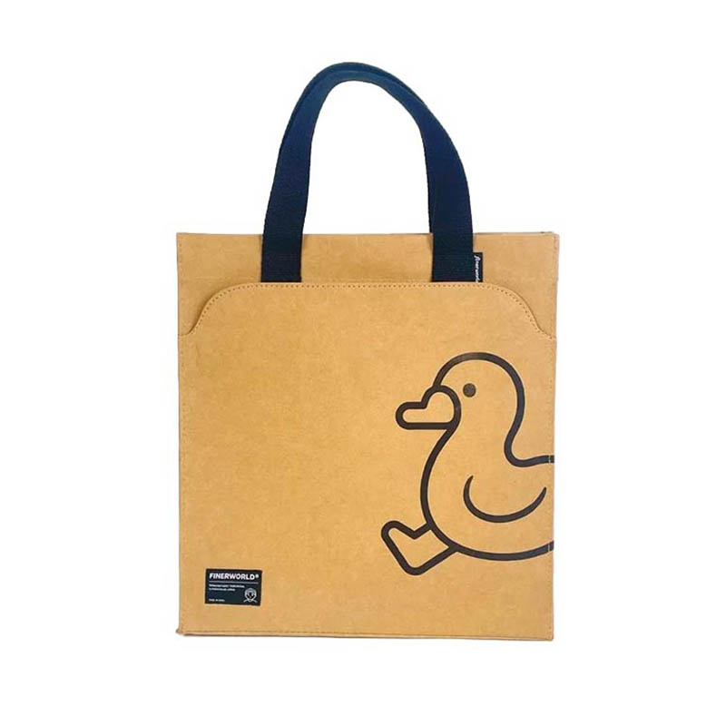 Bolsa de papel kraft de Kraft con Pocke delantero