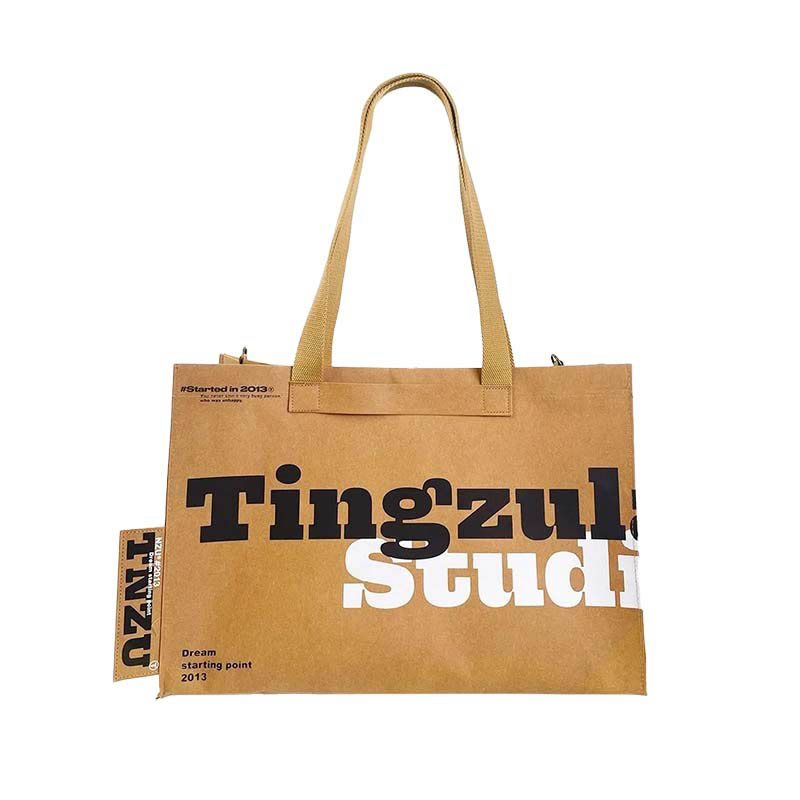 Bolsa de papel kraft de kraft con bolsillo